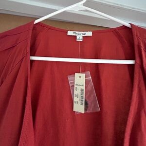 NWT Madewell Jumpsuit; burnt red size 2
